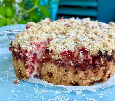 Streuselkuchen, Backrezepte, Johannisbeeren